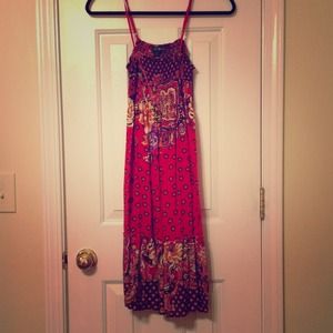 Pink paisley/floral dress