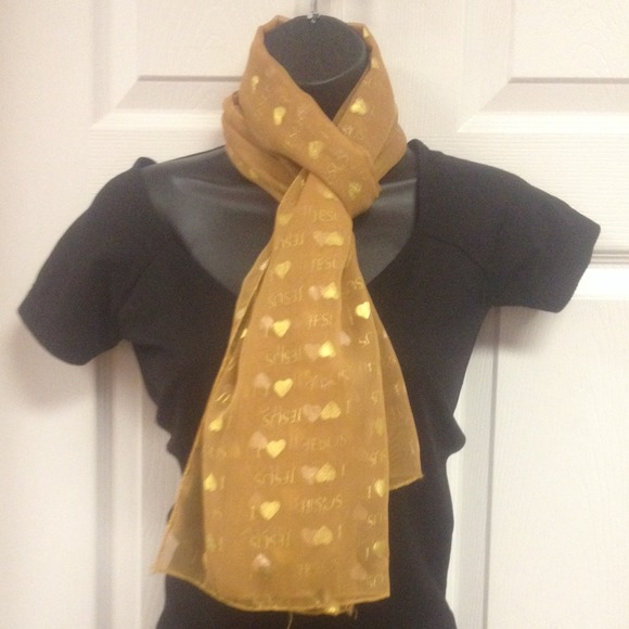 "I love Jesus" silk scraf