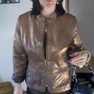 Chicos copper penny jacket