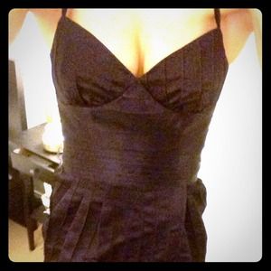 Betsey Johnson silk plum dress