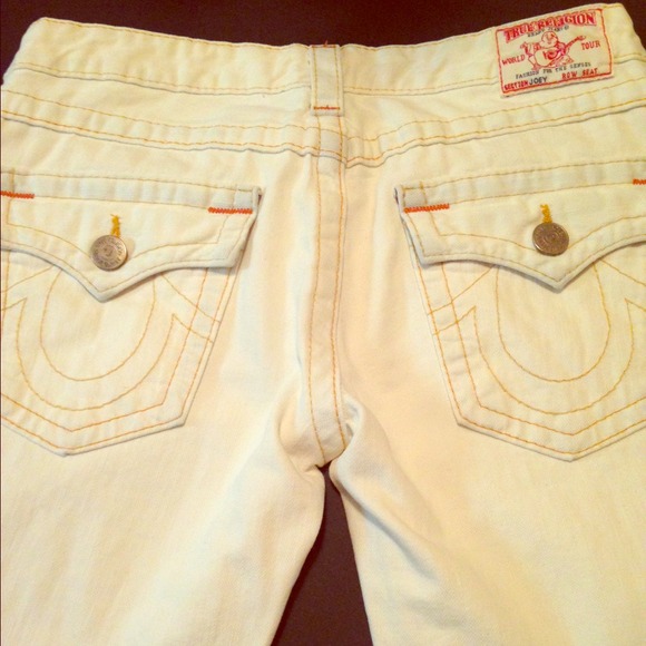 True religion white jeans