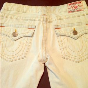 True religion white jeans