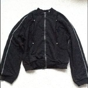 Max Studio Casual Zip Top