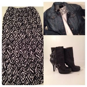 BOHO CHIC MAXI SKIRT