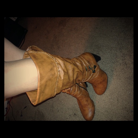 Tan boots