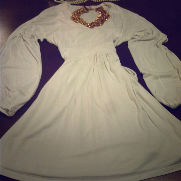 White open sleeved kimono like dress!