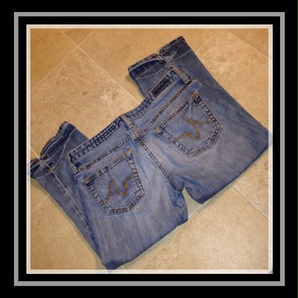 ❤️30$♥️ AG stonewashed capris( fit 26-27size)