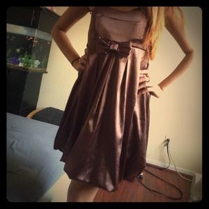 Cute short brown dress