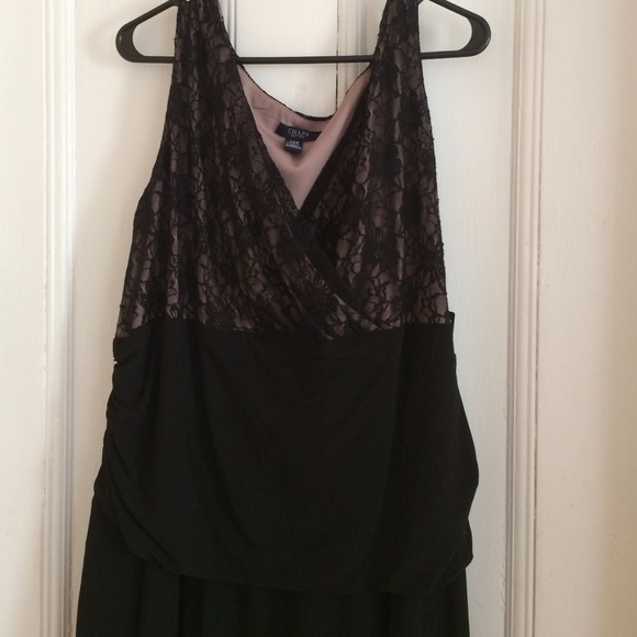 Brand new Chaps size 24 lace and black dress - Picture 2 of 3
