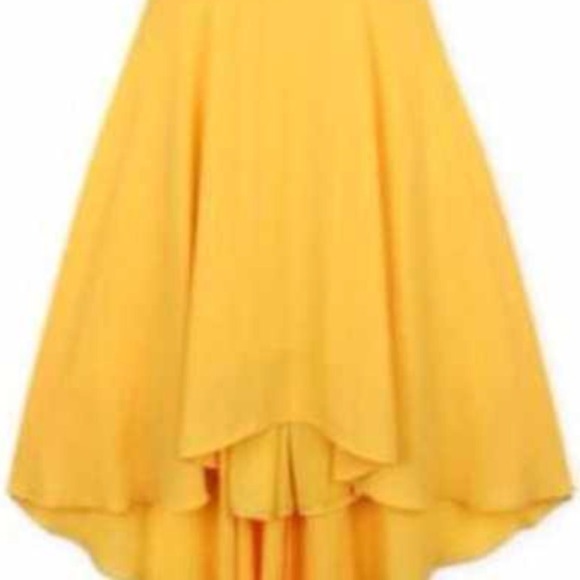 🚫BUNDLED🎉HOST PICK🎉Yellow PeterPan Collar dress - Picture 3 of 4