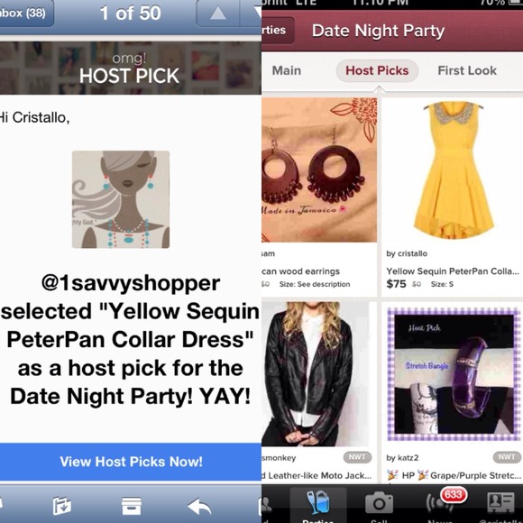 🚫BUNDLED🎉HOST PICK🎉Yellow PeterPan Collar dress - Picture 4 of 4