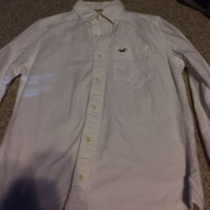 Hollister white button down
