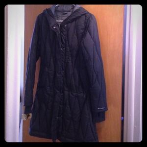 Moosejaw women's Jacquelyn block long down jacket