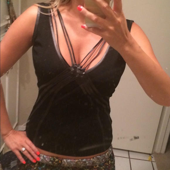 Robert Cavalli real leather trim tank - Picture 4 of 4