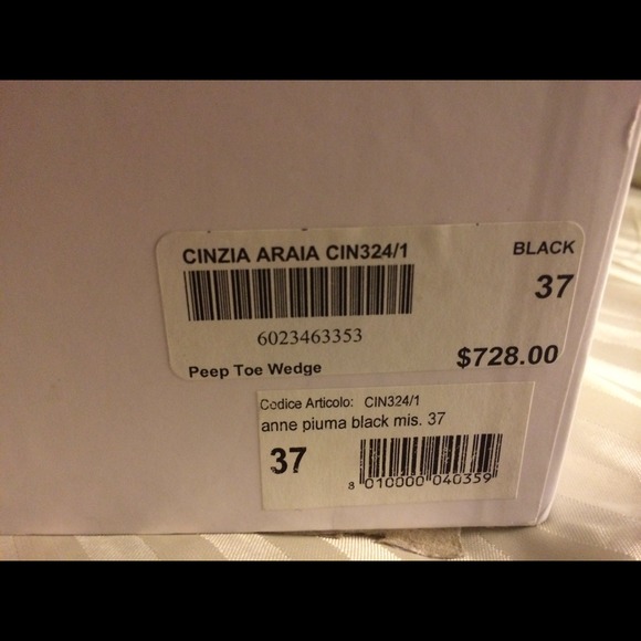 Cinzia Araia peep toe wedge bootie beautiful!!!! - Picture 2 of 3