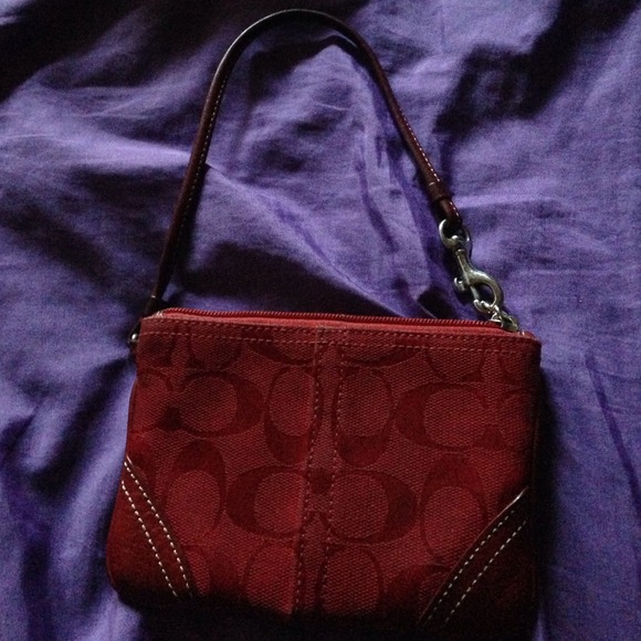 Red coach wristlet and vera wristlet bundle