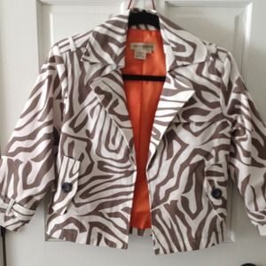 Zebra print jacket