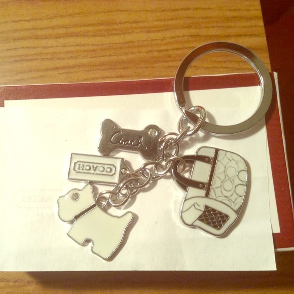 Coach doggie keychain