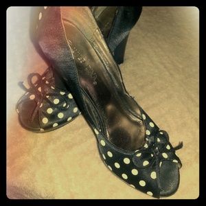 Polka dot heels