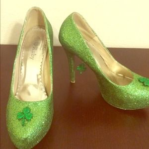 Custom made st Patricks day shoes