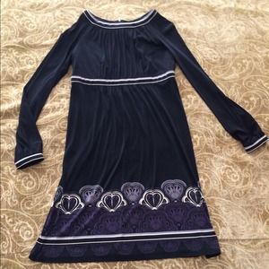 Jones of New York Long Sleeve Black Dress