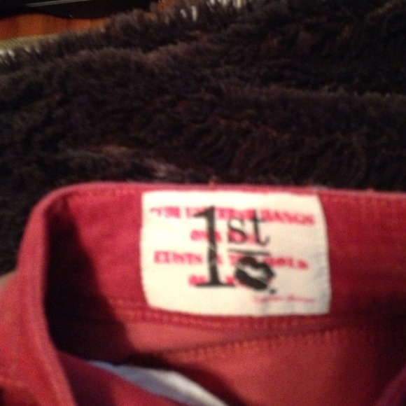 Adorable Coral smooth corduroy skinny pants - Picture 3 of 4