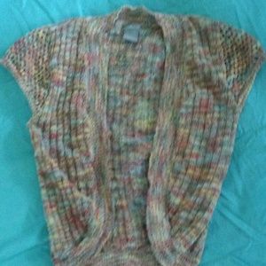 Colorful short sleeve cover up