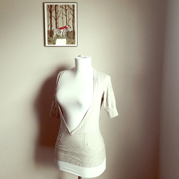 SOLD! Gray pocket top