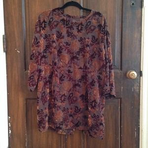 ❤️sold in bundle❤️Vintage Velvet / Chiffon dress