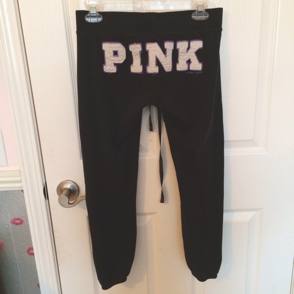 🚫SOLD🚫Victorias Secret Gartered Sweat Pants 💜✨