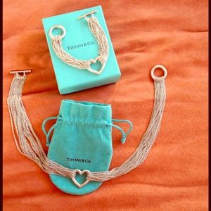 Authentic Tiffany & Co Heart necklace & bracelet
