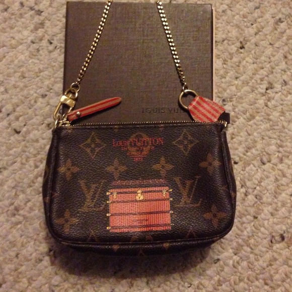 SOLD Authentic Louis Vuitton Trunks Locks Mini Bag