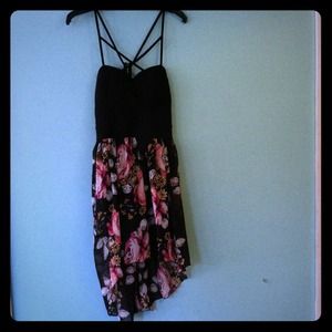 Floral high low dress