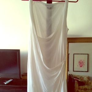 White toga style dress