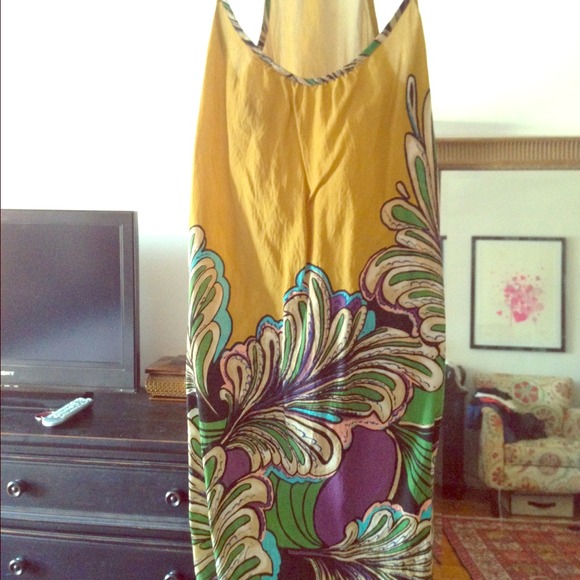Floral yellow dress