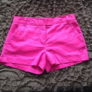 HOT HOT PINK! jcrew shorts.