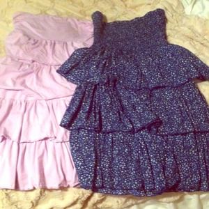 Two ruffle summer dresses