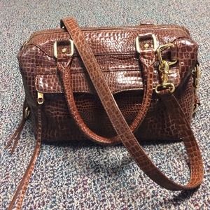 Rebecca Minkoff MAB in chocolate croc