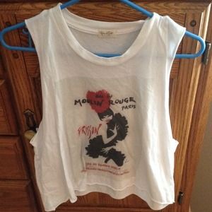Brandy Melville RARE moulin rouge muscle tank