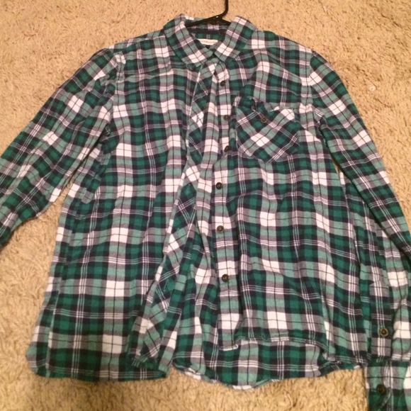 green pacsun flannel