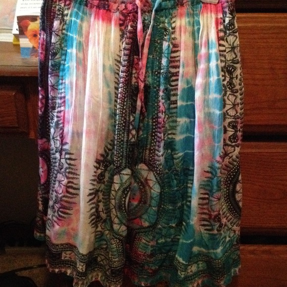 SOLD 💕Blue pink & black Skirt/Top