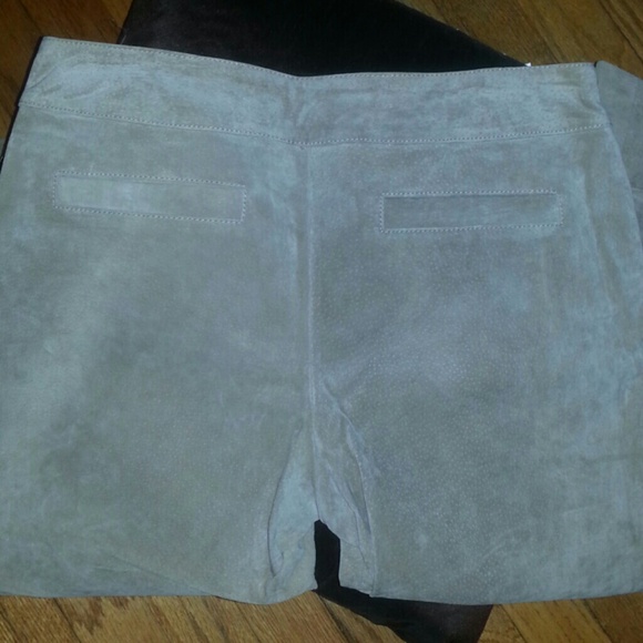 Khaki Suede Capris - Picture 2 of 3