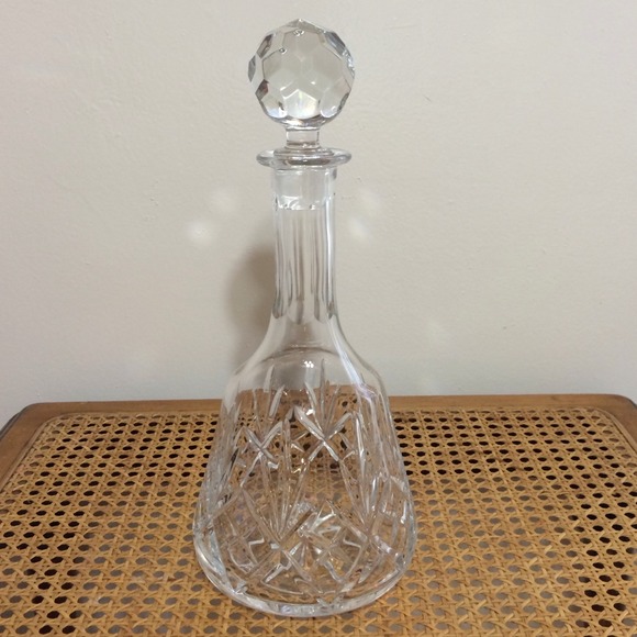 3 HANDMADE, VINTAGE, EUROPEAN CRYSTAL DECANTERS - Picture 3 of 4