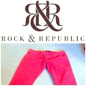 Rock & Republic red skinny jeans