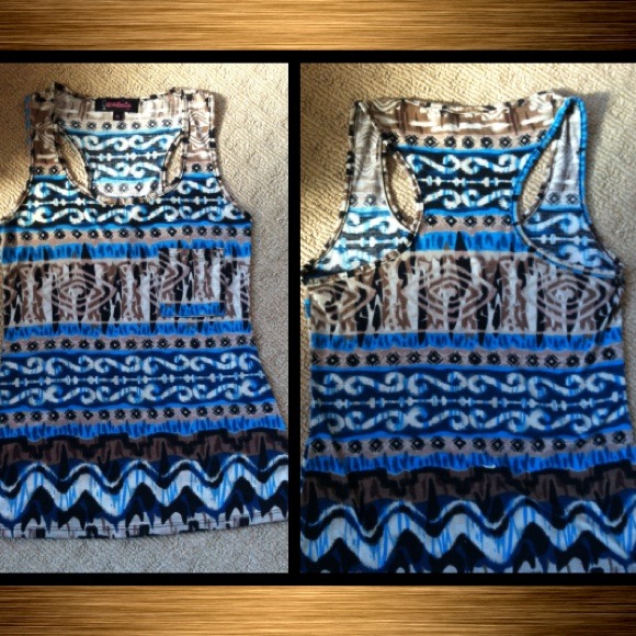 Blue pattern shirt