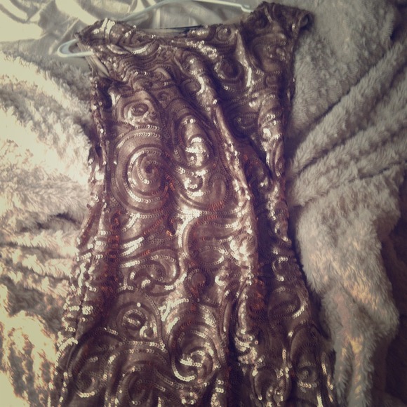Jane Norman gold sequin dress