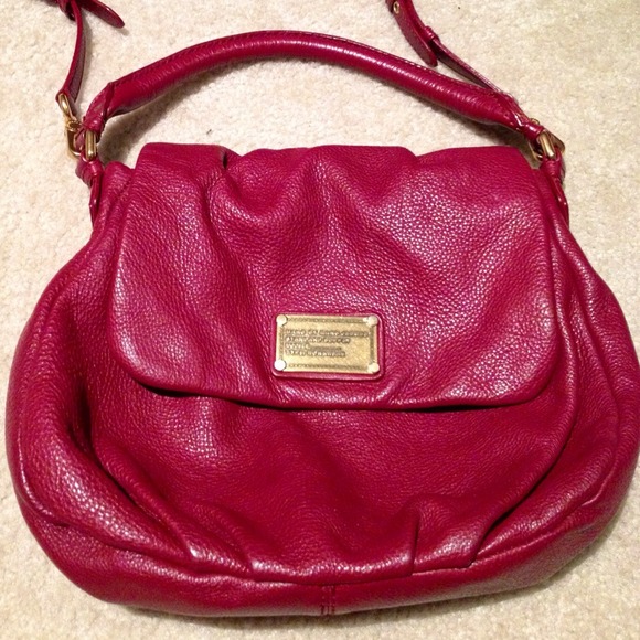 Burgundy Marc by Marc Jacobs Ukita Leather Handbag