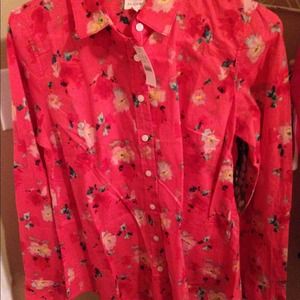 Floral jcrew button-up