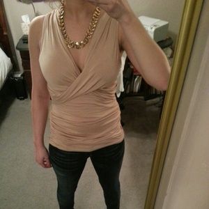 BUNDLE Nude Sleeveless Top& F21 CARDI