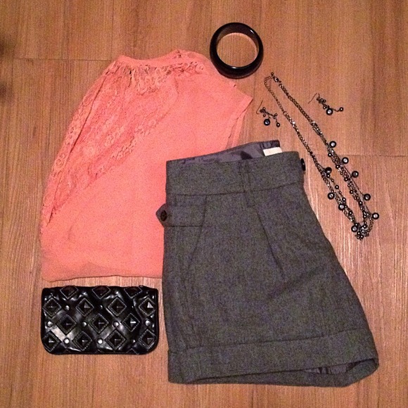 Foreign Exchange Salmon Sheer Lace Top NWOT - Picture 8 of 8